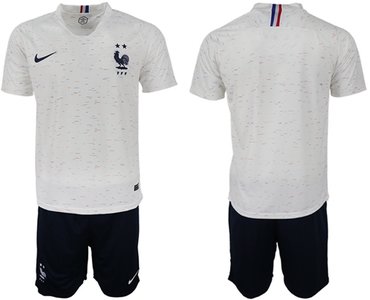France Blank Away Soccer Country Jersey