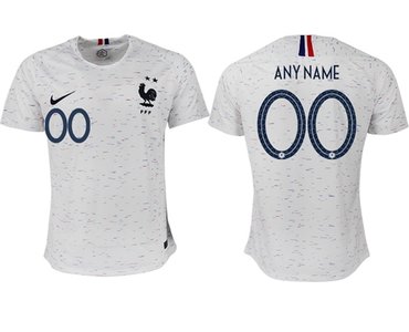 France Personalized Away Soccer Country Jersey