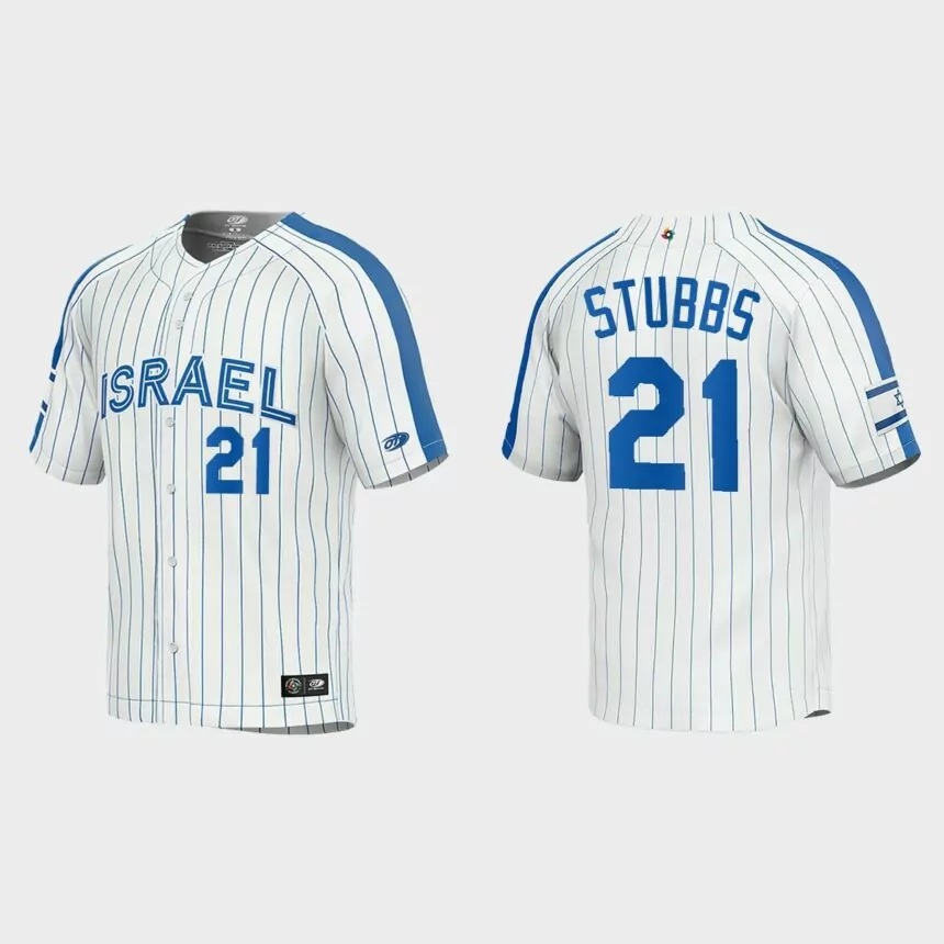 Garrett Stubbs Israel Baseball 2023 World Baseball Classic Jersey – White