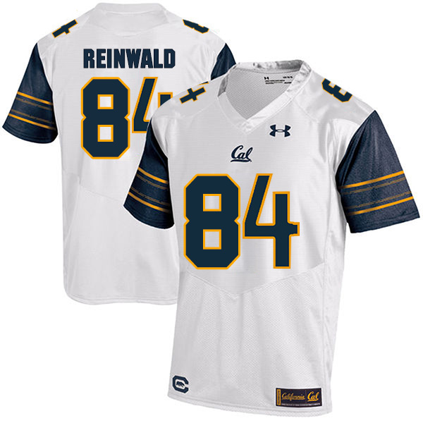 Gavin Reinwald California Golden Bears Men's Jersey - #84 NCAA White Stitched Authentic