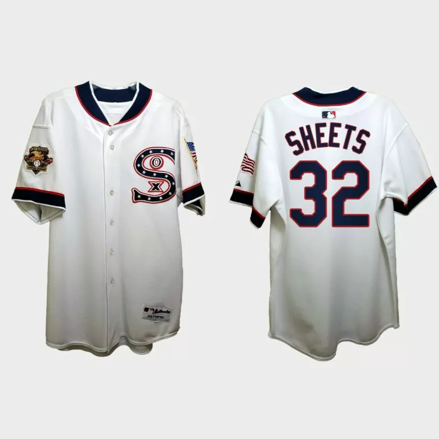 Gavin Sheets Chicago White Sox Independence Day 1917 Throwback Jersey – White