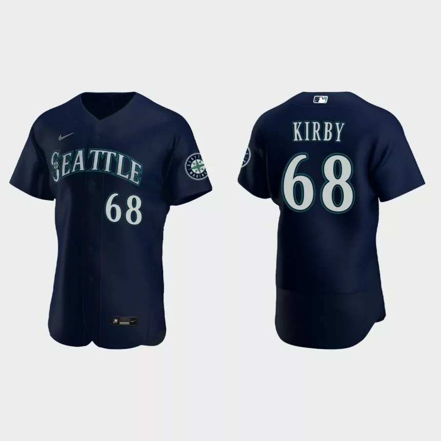 George Kirby Seattle Mariners Authentic Jersey – Navy