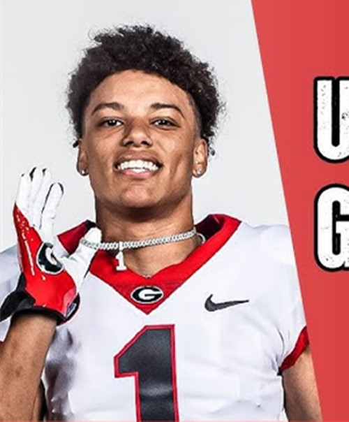 Georgia Bulldogs #1 Zachariah Branch White Football Game Jersey 