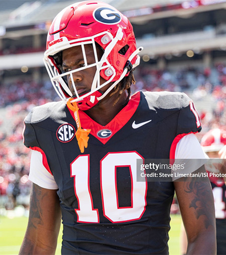 Georgia Bulldogs #10 Elyiss Williams Black Football Game Jersey 