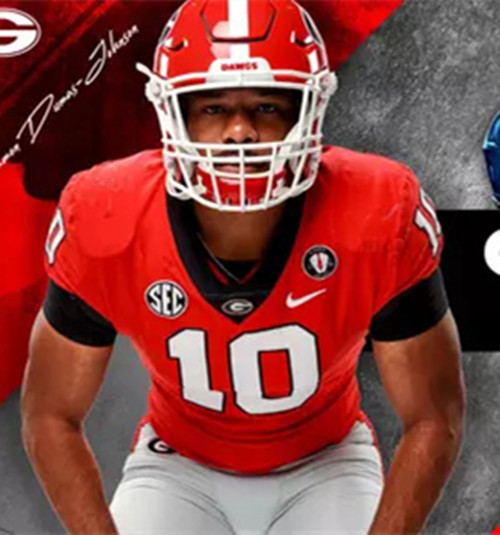 Georgia Bulldogs #10 Elyiss Williams Maroon Football Game Jersey 