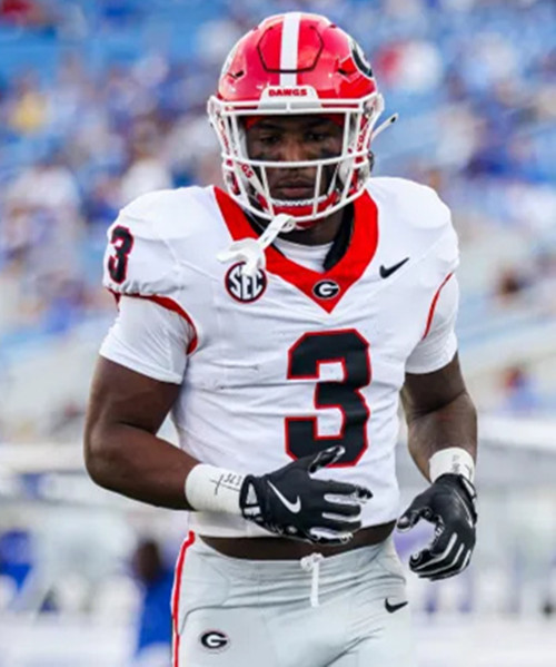 Georgia Bulldogs #3 Nate Frazier White Football Game Jersey 