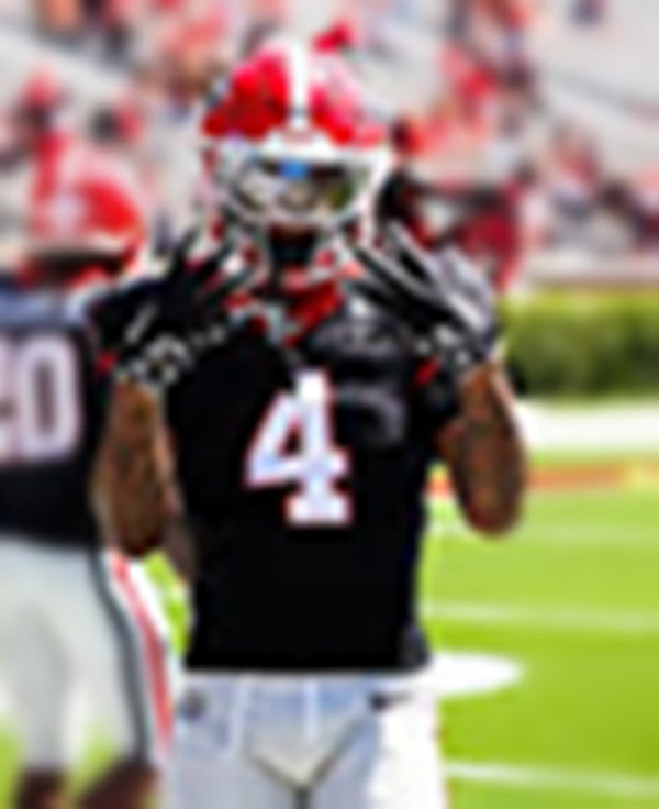 Georgia Bulldogs #4 KJ Bolden Black Football Game Jersey 