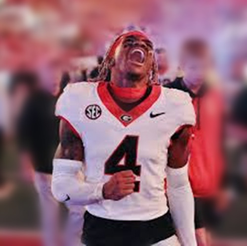 Georgia Bulldogs #4 KJ Bolden White Football Game Jersey 