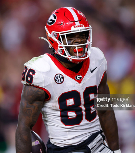 Georgia Bulldogs #86 Dillon Bell White Football Game Jersey 