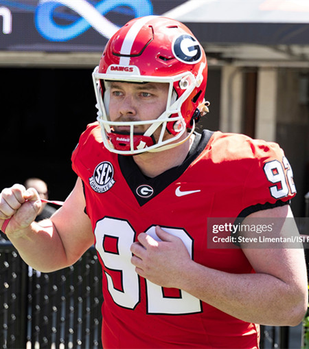 Georgia Bulldogs #92 Brett Thorson Maroon Football Game Jersey 