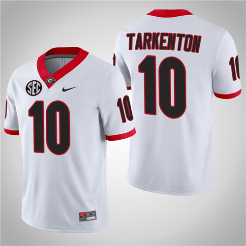 Georgia Bulldogs 10 Fran Tarkenton NFL Alumni College Football Jersey White