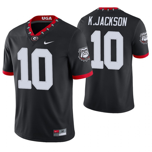 Georgia Bulldogs 10 Kearis Jackson Alternate Game College Football Jersey Black