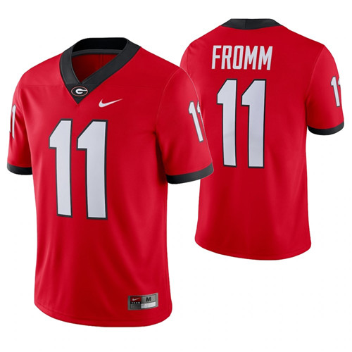 Georgia Bulldogs 11 Jake Fromm Alumni Player College Football Jersey Red