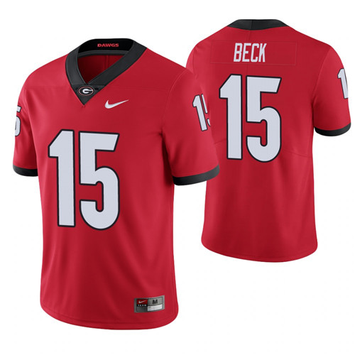 Georgia Bulldogs 15 Carson Beck Limited Jersey Red