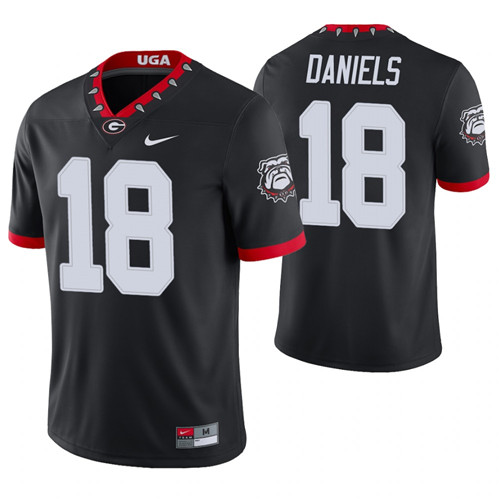 Georgia Bulldogs 18 JT Daniels Alternate Game College Football Jersey Black
