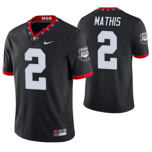 Georgia Bulldogs 2 D'Wan Mathis Alternate Game College Football Jersey Black