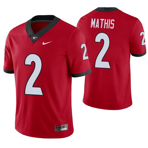 Georgia Bulldogs 2 D'Wan Mathis Alumni Player College Football Jersey Red