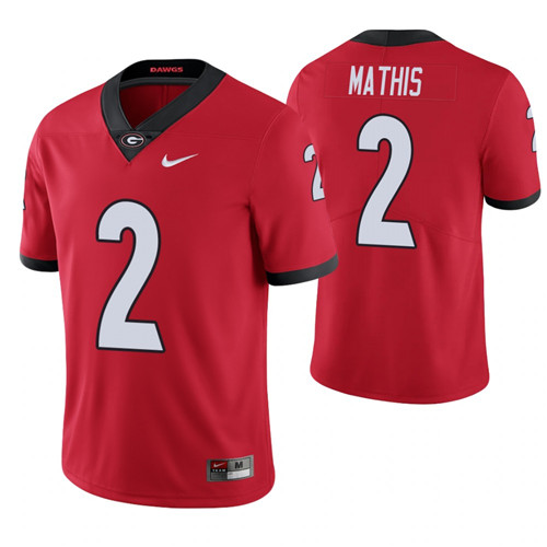 Georgia Bulldogs 2 D'Wan Mathis Limited Jersey Red