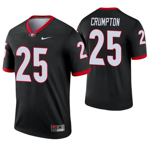 Georgia Bulldogs 25 Ahkil Crumpton Alternate Legend Jersey Black