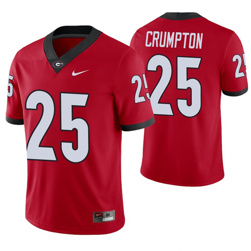 Georgia Bulldogs 25 Ahkil Crumpton Alumni Player College Football Jersey Red