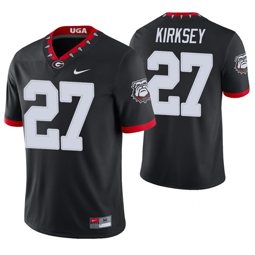 Georgia Bulldogs 27 Austin Kirksey Alternate Game College Football Jersey Black