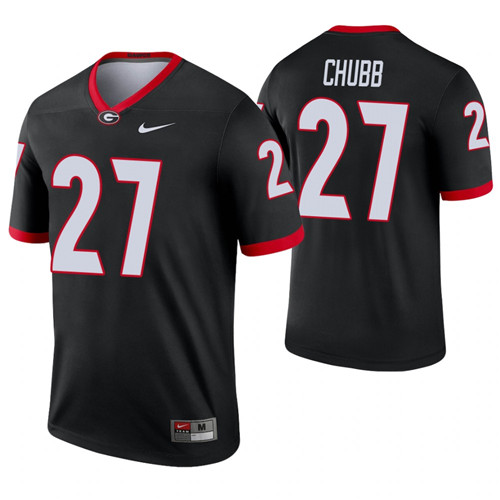Georgia Bulldogs 27 Nick Chubb Alternate Legend Jersey Black