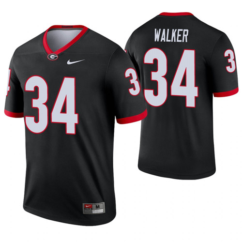 Georgia Bulldogs 34 Herchel Walker Alternate Legend Jersey Black