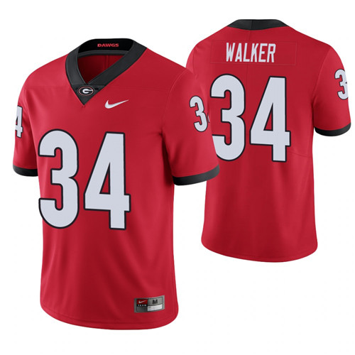 Georgia Bulldogs 34 Herchel Walker Limited Jersey Red