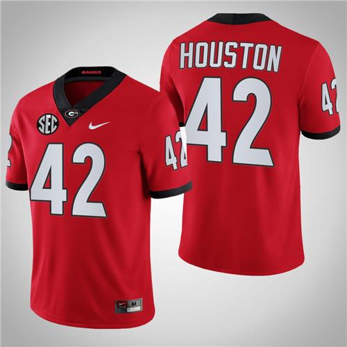 Georgia Bulldogs 42 Justin Houston NFL Alumni College Football Jersey Red