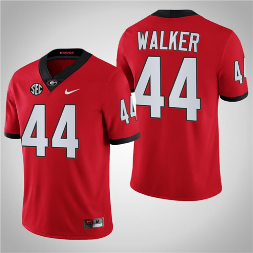 Georgia Bulldogs 44 Travon Walker College Football Jersey Red