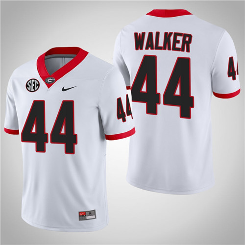 Georgia Bulldogs 44 Travon Walker College Football Jersey White
