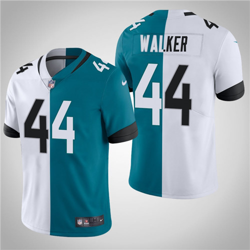 Georgia Bulldogs 44 Travon Walker Split Edition 2022 NFL Draft Jersey White teal