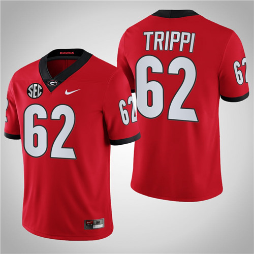 Georgia Bulldogs 62 Charley Trippi NFL Alumni College Football Jersey Red