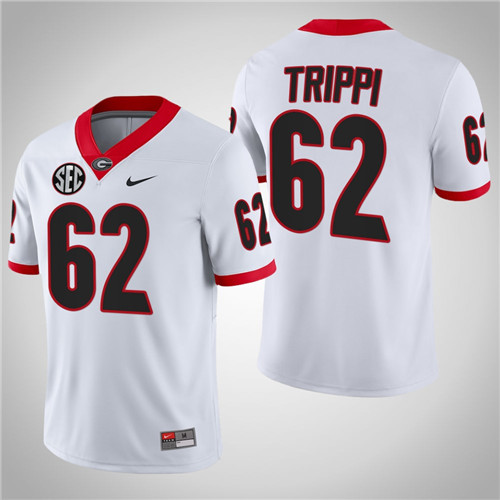 Georgia Bulldogs 62 Charley Trippi NFL Alumni College Football Jersey White