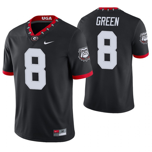 Georgia Bulldogs 8 A.J. Green Alternate Game College Football Jersey Black