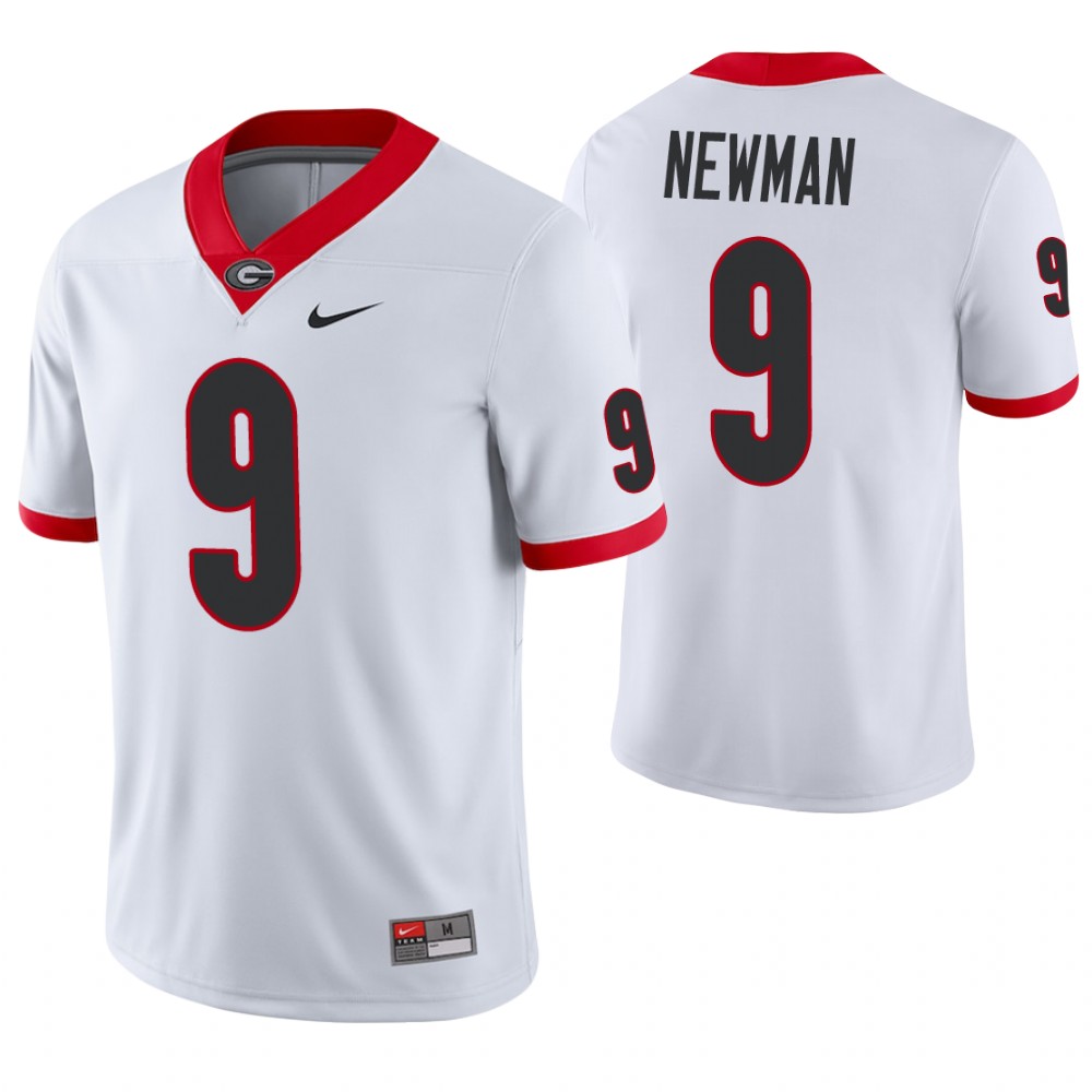 Georgia Bulldogs 9 Jamie Newman College Football Game Jersey White
