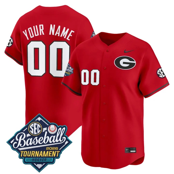 Georgia Bulldogs Baseball Sec Tournament Champions 2026 Vapor Premier Limited Custom Jersey