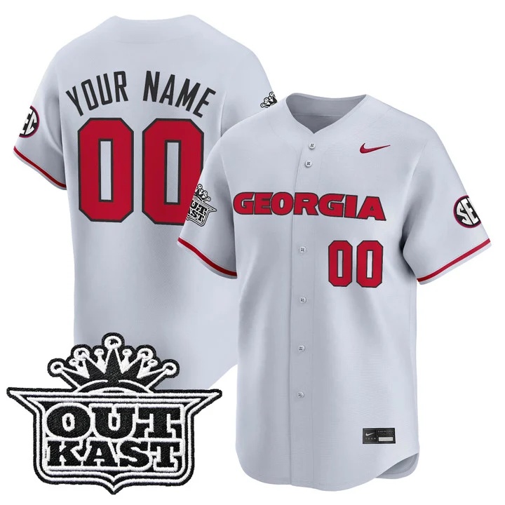 Georgia Bulldogs Baseball x Outkast Vapor Premier Limited Custom Jersey GRAY