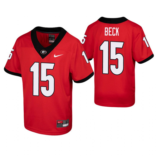Georgia Bulldogs Carson Beck Game Jersey Red Youth