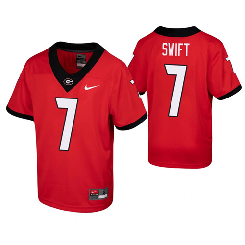 Georgia Bulldogs D'Andre Swift Game Jersey Red Youth
