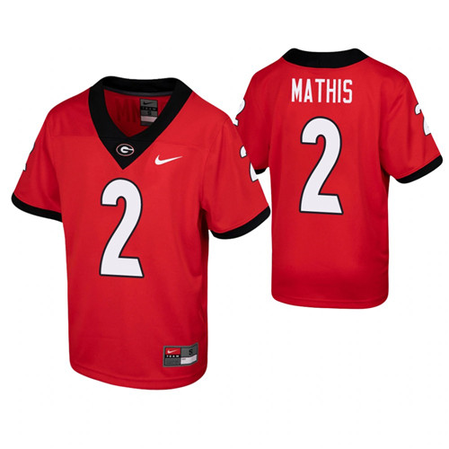 Georgia Bulldogs D'Wan Mathis Game Jersey Red Youth