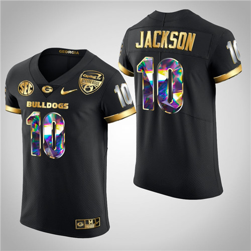 Georgia Bulldogs Kearis Jackson Golden Diamond Edition 2021 Orange Bowl Jersey Black