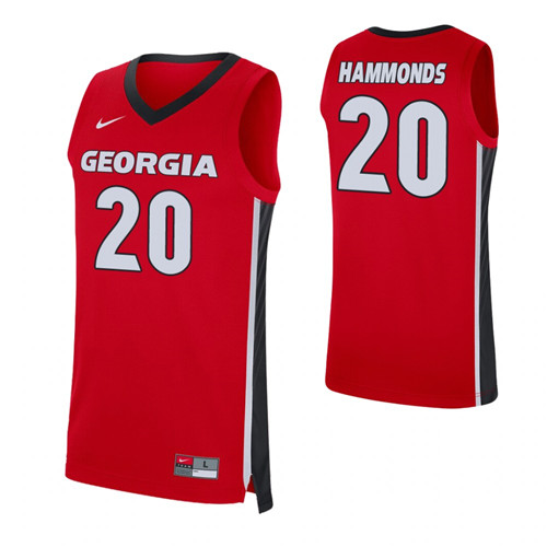 Georgia Bulldogs Rayshaun Hammonds Replica Jersey Red