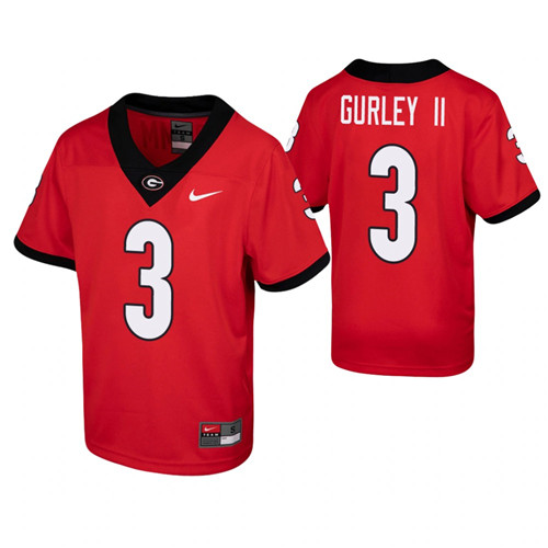 Georgia Bulldogs Todd Gurley II Game Jersey Red Youth