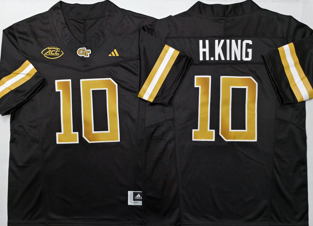 Georgia Tech Football Black #10 H.KING