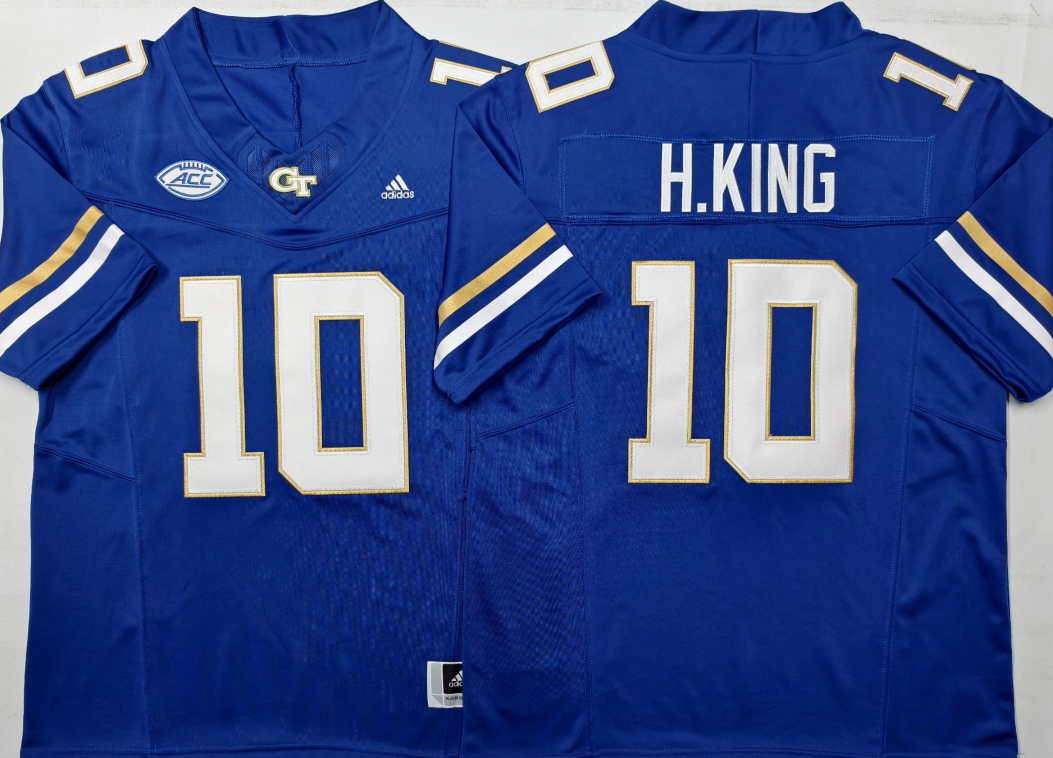 Georgia Tech Football Blue #10 H.KING