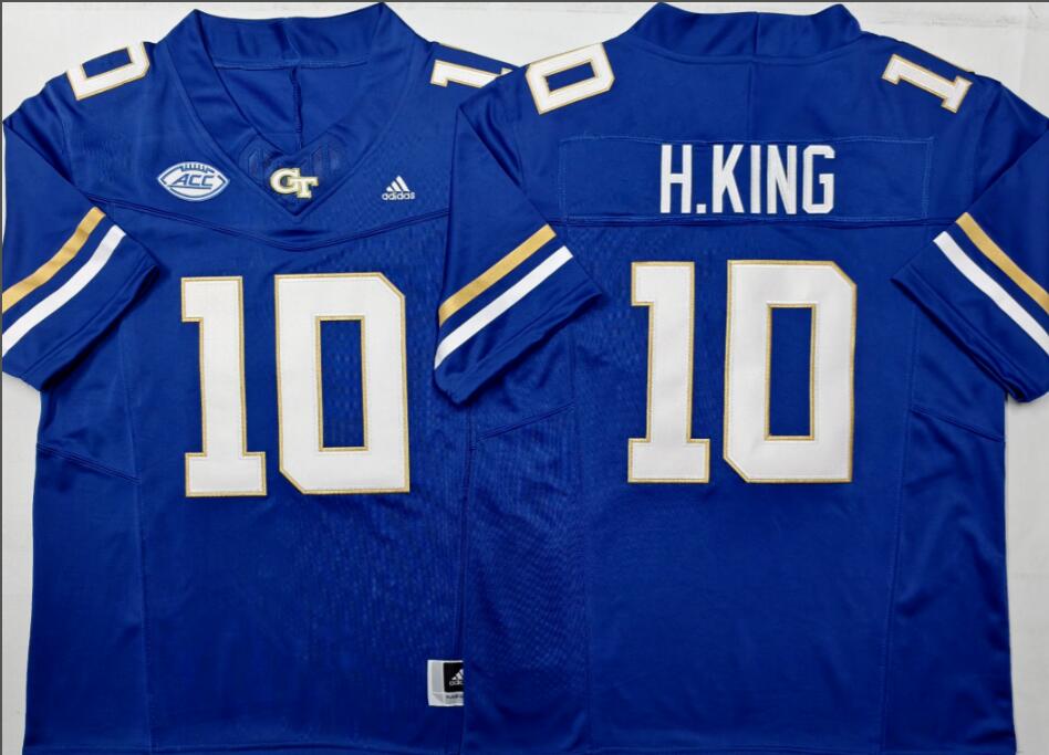 Georgia Tech Football Blue #10 H.KING