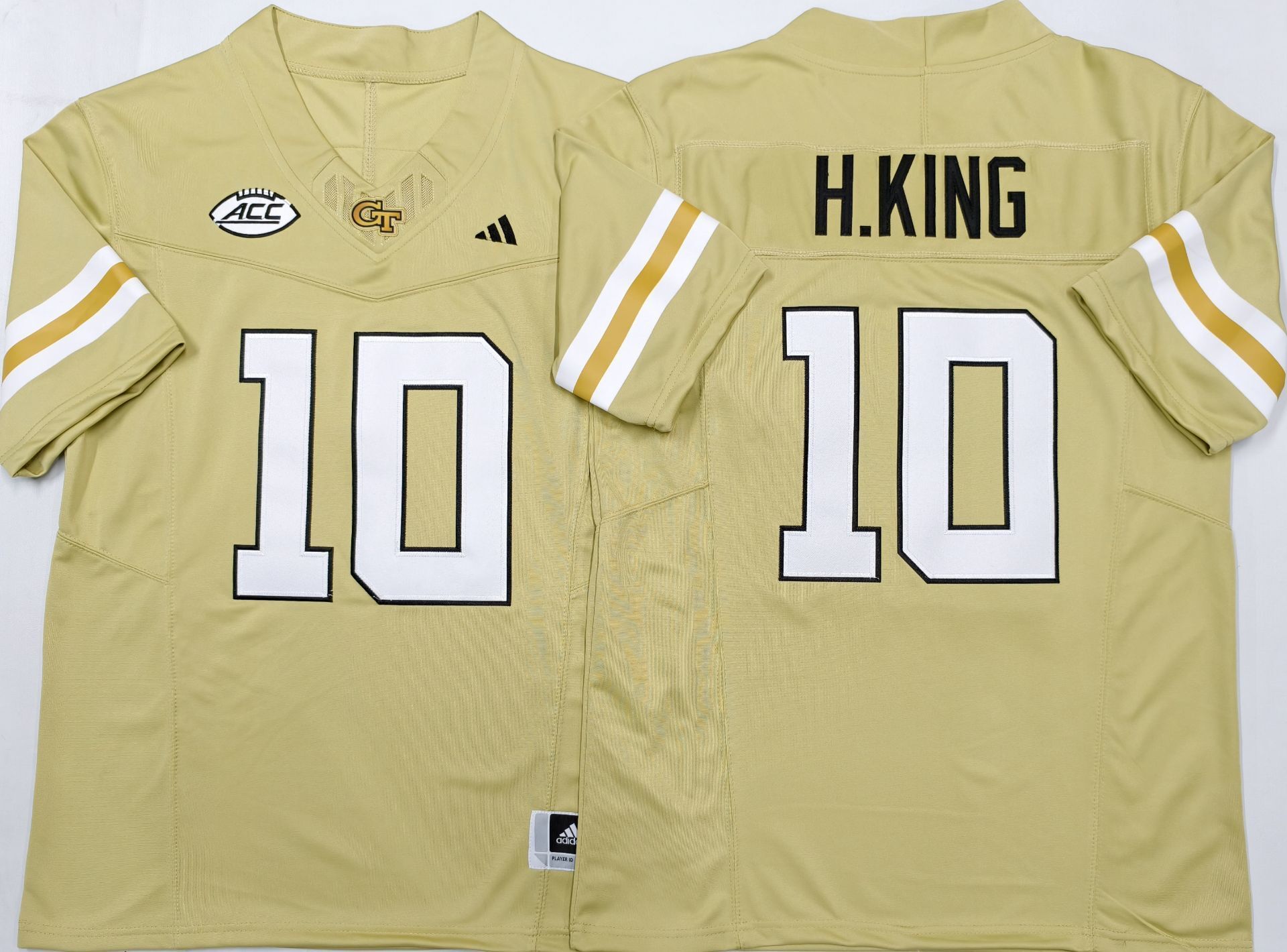 Georgia Tech Football Yellow #10 H.KING