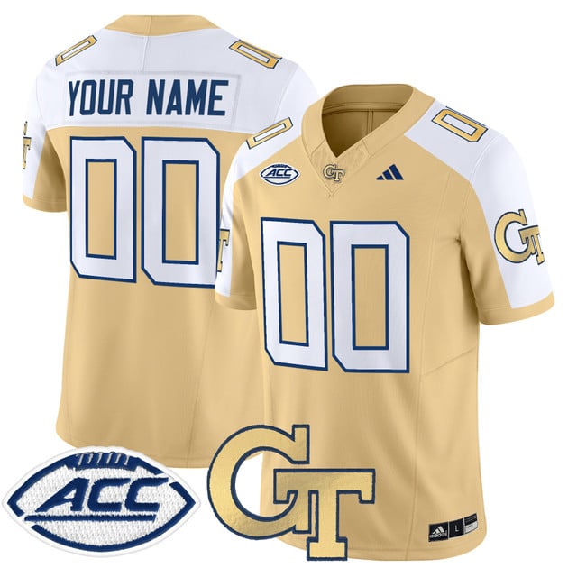 Georgia Tech Yellow Jackets 2025 Vapor Limited Custom Jersey alternate