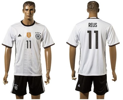 Germany #11 Reus White Home Soccer Country Jersey